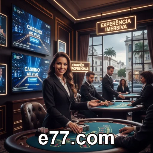 Pessoa usando suporte no celular no site oficial e77.com