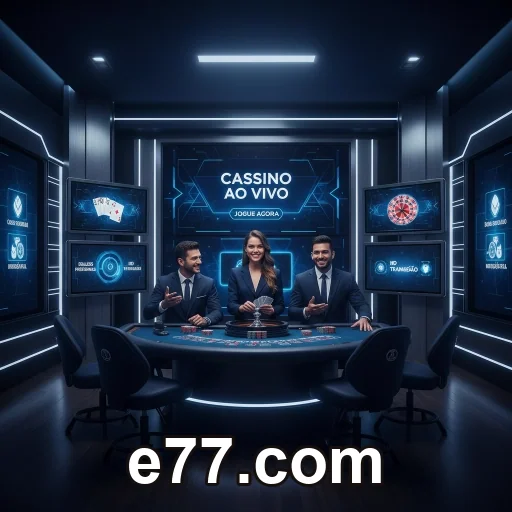 Tela da plataforma e77.com no celular com navegação simples