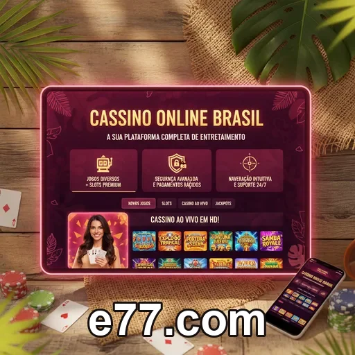 Atendimento mobile da e77.com em chat no celular